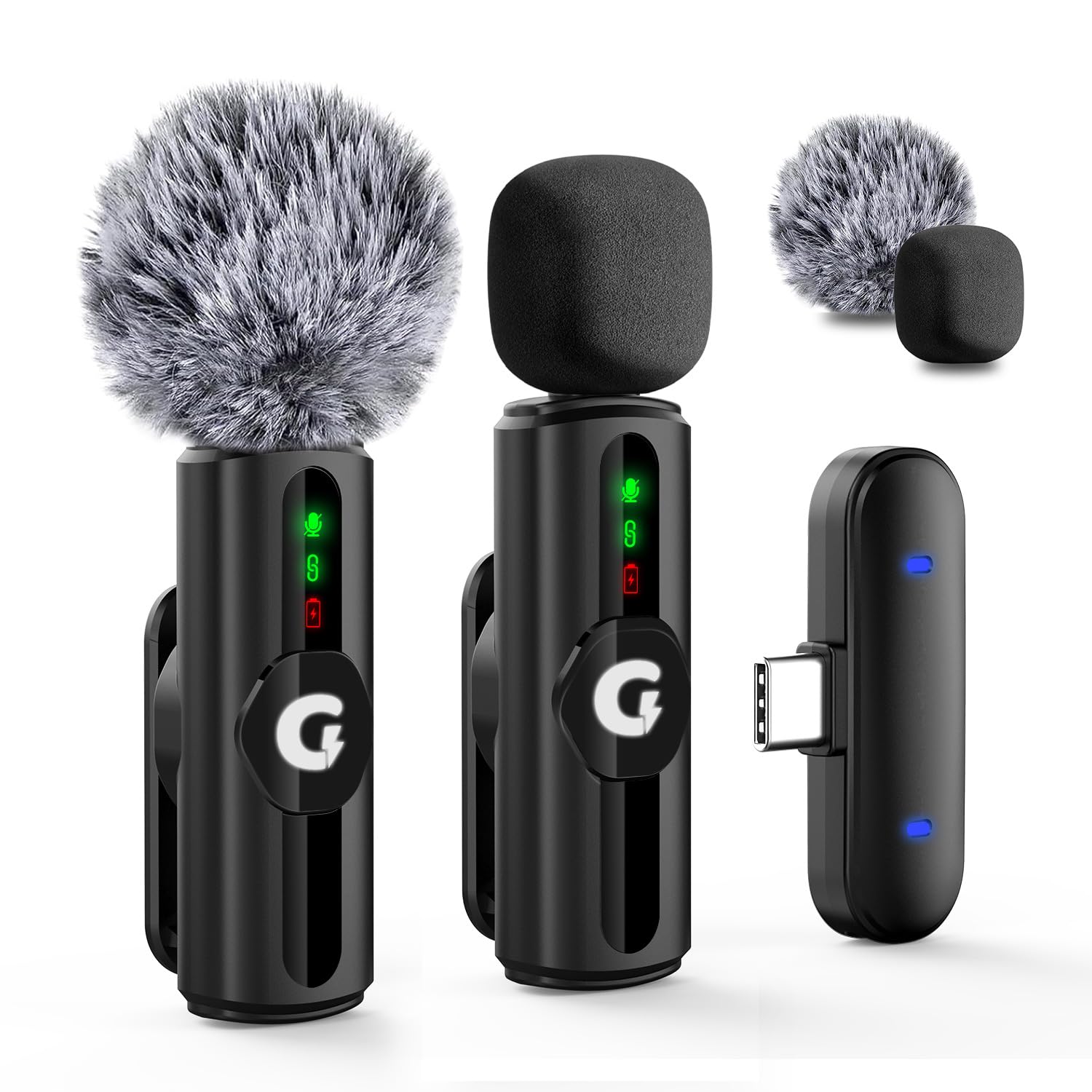 GRENARO-Dual-Channel-Type‑C-Wireless-Microphone