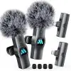 Leettus-2pcs-Lavalier-Wireless-Microphone