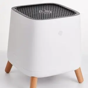 Smart Air Sqair Air Purifier with 360° air circulation for Home & Office | Removes 99.5% PM 0.1, dust, viruses | Long Filter Life with Extra Thick HEPA filter | Coverage area 430 sq. ft | White